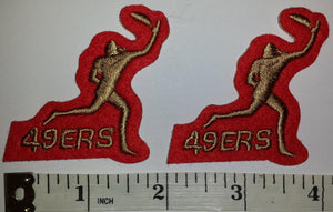 2 SAN FRANCISCO 49ERS RECEIVER NFL PLAYER NFL FOOTBALL PATCH LOT