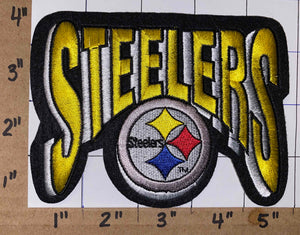 1 PITTSBURGH STEELERS 5" SCRIPT NFL FOOTBALL PATCH