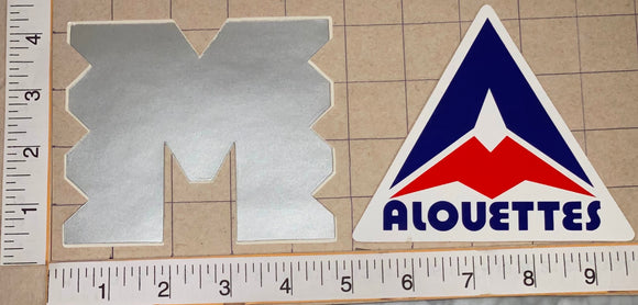 2 MONTREAL ALOUETTES CFL FOOTBALL AUTOMOBILE AUTO DECAL LOT