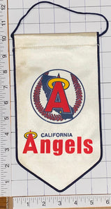 RARE CALIFORNIA ANGELS MLB BASEBALL OFFICIALLY LICENSED 10" PENNANT RAYON BANNER