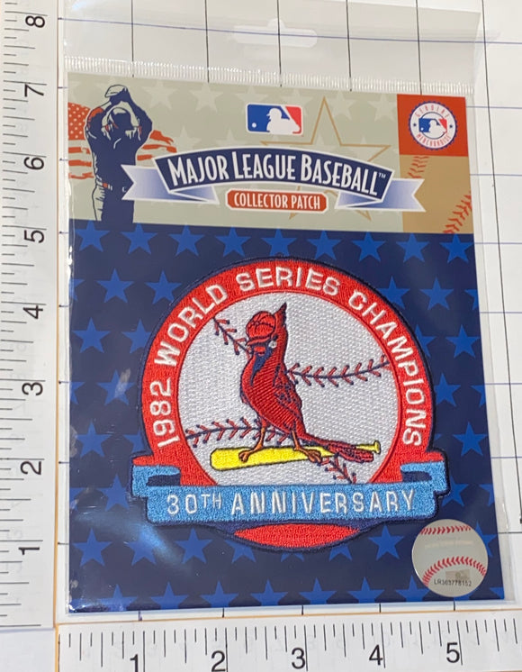 1982 MLB World Series Logo Jersey Patch St. Louis Cardinals vs. Milwaukee Brewers