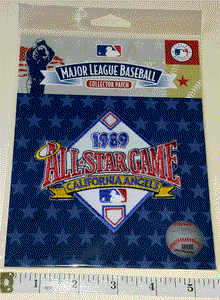 1989 OFFICIAL ALL STAR GAME CALIFORNIA ANGELS MLB BASEBALL EMBLEM PATCH MIP