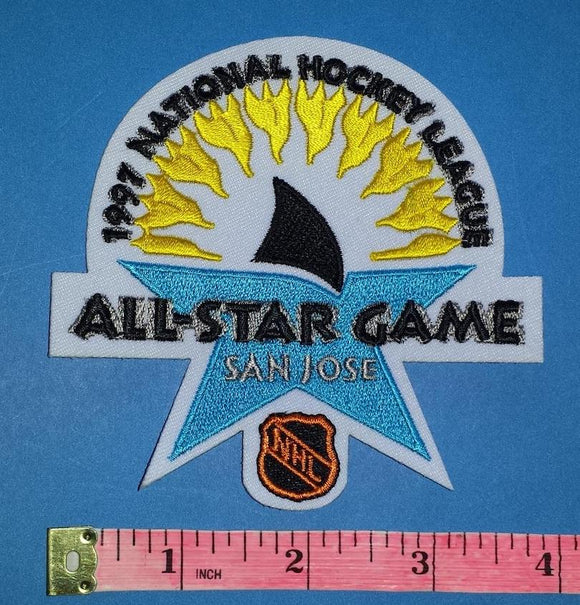 1997 SAN JOSE SHARKS ALL STAR GAME NHL HOCKEY BADGE CREST PATCH