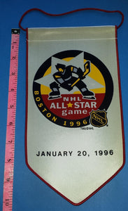 BOSTON BRUINS NHL HOCKEY 1996 ALL STAR GAME LICENSED 10" PENNANT RAYON BANNER