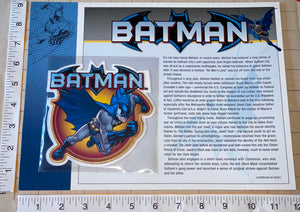 1 BATMAN SUPERHERO CRIME FIGHTER DC COMICS GOTHAM CITY WILLABEE & WARD PATCH