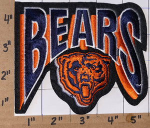 CHICAGO BEARS NFL FOOTBALL 5" SHIELD logo PATCH