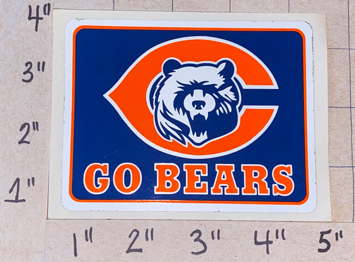 CHICAGO BEARS DECAL GO BEARS GO NFL FOOTBALL STICKER – UNITED PATCHES