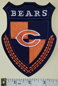 1  CHICAGO BEARS NFL FOOTBALL 5" SHIELD PATCH