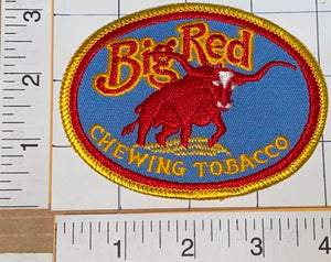 1 VINTAGE BIG RED CHEWING TABACCO CREST EMBLEM PATCH