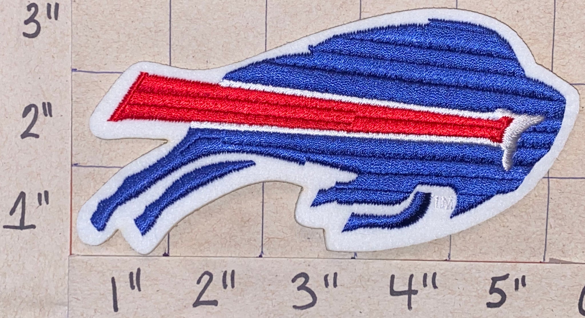 2) Lot patchs Buffalo Bills RARE BRODÉ fer sur patchs vintage