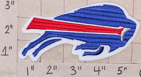 Buffalo Bills vintage embroidered iron on patch 3.25” X 2.75” Grade A1
