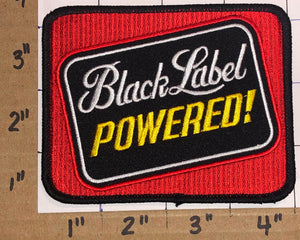 1 BLACK LABEL POWERED BEER BREWERY CREST PATCH