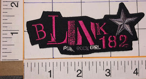 1 BLINK 182 AMERICAN ROCK BAND STAR PUNK ALTERNATIVE MUSIC CONCERT PATCH CREST