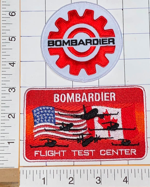 BOMBARDIER FLIGHT TEST CENTER  AEROSPACE AIRBUS AIRPLANES CREST EMBLEM PATCH LOT