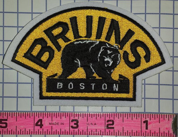 BOSTON BRUINS NHL HOCKEY 4 INCH BEAR EMBLEM SHOULDER PATCH