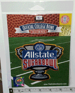 OFFICIAL ALLSTATE SUGAR BOWL NEW ORLEANS LOUISIANA NCAA COLLEGE PATCH MIP