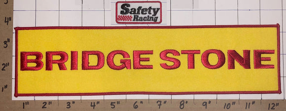 2 BRIDGESTONE SAFETY RACING TIRE & RUBBER COMPANY AUTO TRUCK  EMBLEM PATCH LOT