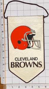 CLEVELAND BROWNS OFFICIALLY LICENSED NFL FOOTBALL 10" PENNANT RAYON BANNER