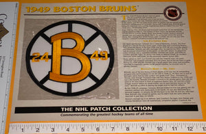 1 OFFICIAL 1949 BOSTON BRUINS NHL HOCKEY WILLABEE & WARD PATCH MIP