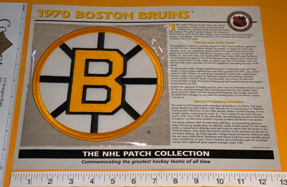 1 OFFICIAL 1970 BOSTON BRUINS NHL HOCKEY WILLABEE & WARD PATCH MIP