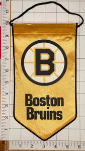 1 BOSTON BRUINS OFFICIALLY LICENSED NHL HOCKEY 10" PENNANT RAYON BANNER