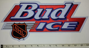 1 HUGE 14" NHL HOCKEY BUD ICE BUDWEISER BEER BREWERY ANHEISER-BUSCH LAGER PATCH