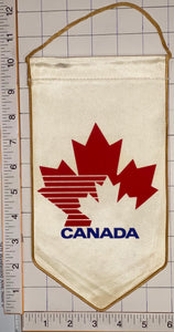 TEAM CANADA OFFICIALLY LICENSED OLYMPIC JUNIOR HOCKEY 10" PENNANT RAYON BANNER