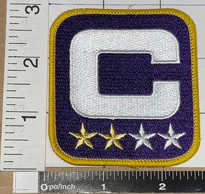 MINNESOTA VIKINGS 2 STARS CAPTAIN NFL FOOTBALL EMBLEM PATCH