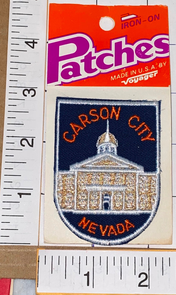 1 CARSON CITY NEVADA USA UNITED STATES PATRIOTIC VOYAGER TRAVEL TOURIST PATCH