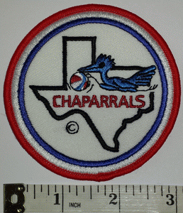 1 VINTAGE DALLAS CHAPARRALS NBA ABA BASKETBALL  3" CREST EMBROIDERED PATCH
