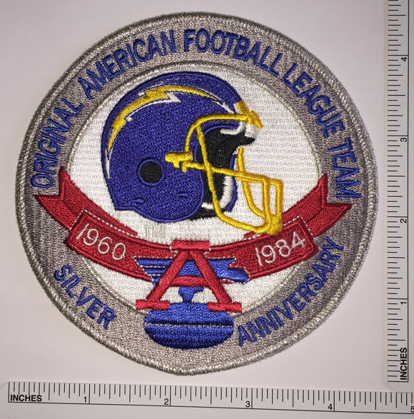 1984 SAN DIEGO CHARGERS 25TH ANNIVERSARY NFL FOOTBALL PATCH