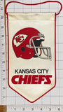 KANSAS CITY CHIEFS OFFICIALLY LICENSED NFL FOOTBALL 10" PENNANT RAYON BANNER