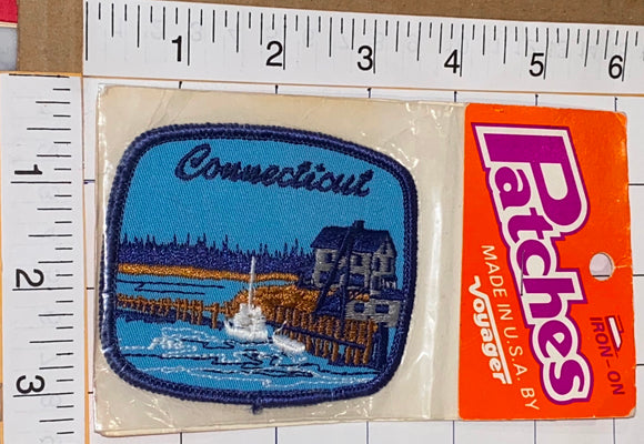 1 CONNECTICUT HARTFORD USA UNITED STATES PATRIOTIC VOYAGER TRAVEL TOURIST PATCH