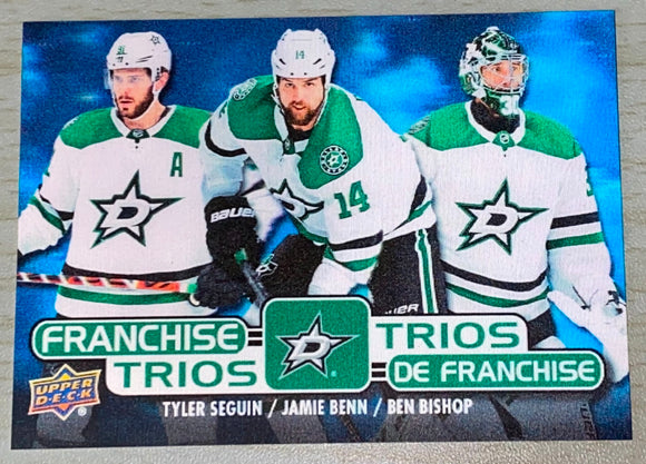 2020/21 Tim Hortons FRANCHISE TRIOS Dallas Stars - Seguin/Benn/Bishop T18
