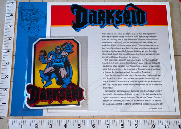 DARKSEID SUPERVILLAIN DC UNIVERSE COMICS SUPERMAN WILLABEE & WARD PATCH