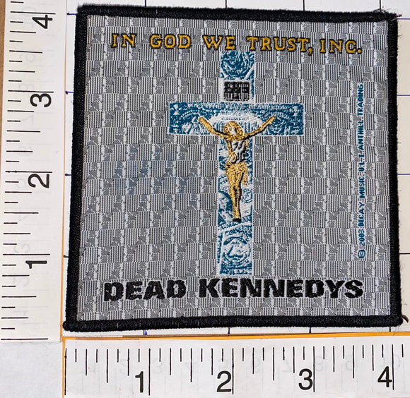 1 DEAD KENNEDYS AMERICAN PUNK ROCK BAND MUSIC IN GOD WE TRUST MUSIC PATCH