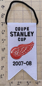 DETROIT RED WINGS 2007 - 2008 STANLEY CUP CHAMPIONS BANNER NHL HOCKEY