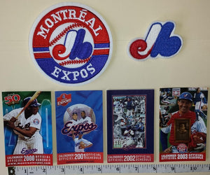 MONTREAL EXPOS GARY CARTER SCHEDULE PATCH CREST MLB BASEBALL LOT