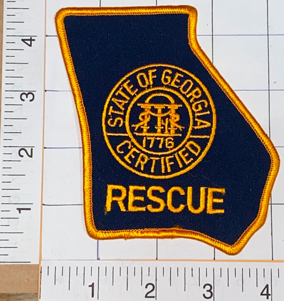 STATE OF GEORGIA CERTIFIED RESCUE EMERGENCY MEDICAL TECHNICIAN CREST PATCH