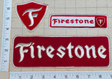 3 VINTAGE FIRESTONE TIRE RUBBER COMPANY #1 IN TIRES CREST PATCH LOT