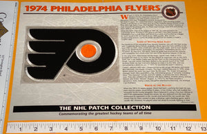 1 OFFICIAL 1974 PHILADELPHIA FLYERS NHL HOCKEY WILLABEE & WARD PATCH MIP