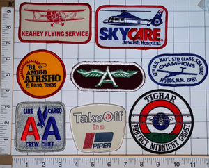8 PIPER AA AMERICAN AIRLINES TIGHAR KEYAHEY FLYING A SERVICE AIRCRAFT PATCH LOT