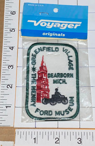 THE HENRY FORD MUSEUM GREENFIELD VILLAGE MICHIGAN CREST EMBLEM PATCH MIP