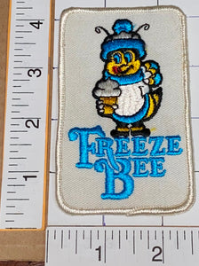 1 RARE VINTAGE FREEZE BEE A HONEY OF A TASTE TREAT CREST EMBLEM PATCH