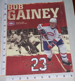 BOB GAINEY MONTREAL CANADIENS #23 RETIREMENT BANNER NHL LITHOGRAM PATCH