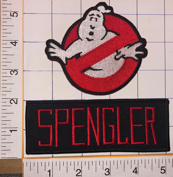 2 GHOSTBUSTERS AMERICAN SUPERNATURAL COMEDY MOVIE EGON SPENGLER CREST PATCH LOT