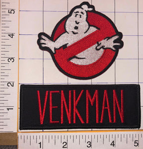 2 GHOSTBUSTERS AMERICAN SUPERNATURAL MOVIE COMEDY PETER VENKMAN CREST PATCH LOT