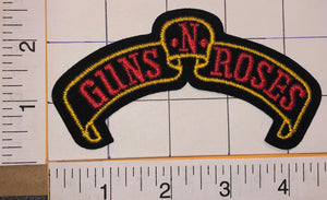 1 GUNS N' ROSES GNR APETITEFOR DESTRUCTION MUSIC SHIELD CONCERT BAND CREST PATCH