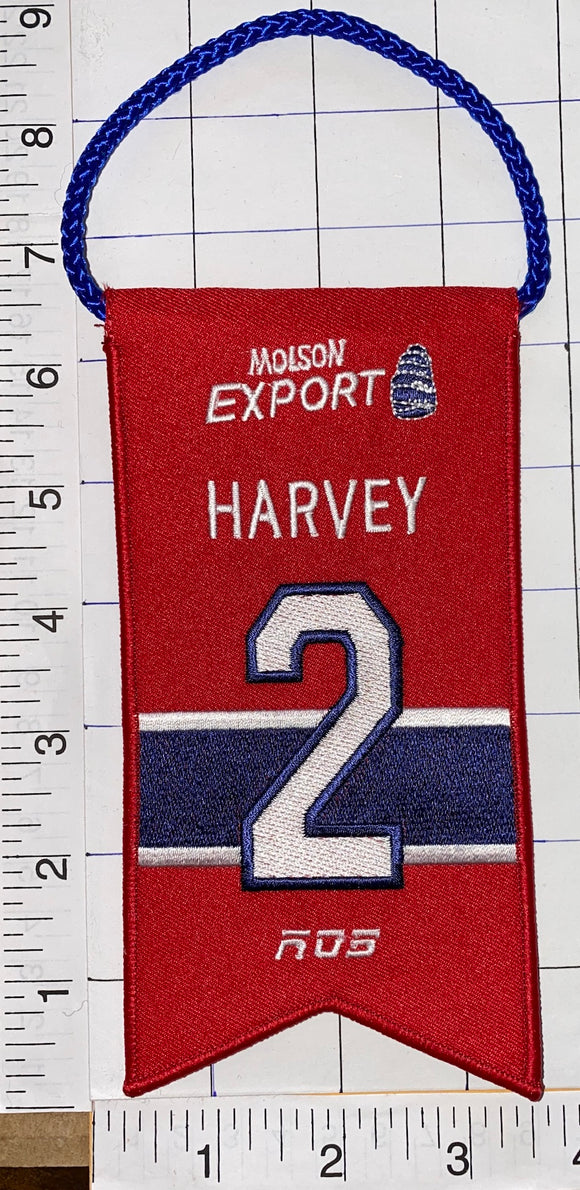 DOUG HARVEY #2 RETIREMENT NIGHT BANNER MONTREAL CANADIENS NHL HOCKEY