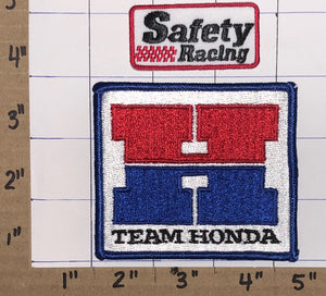 2 VINTAGE 80'S TEAM HONDA SAFETY RACING NASCAR INDY PATCH LOT